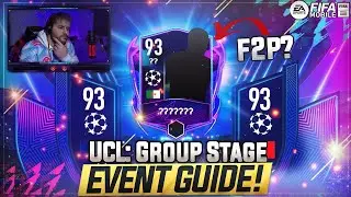 UCL: Group Stage **FULL F2P** Event Guide! How to Claim 2x 93 Players F2P & Maximize Rewards! 🔥💥