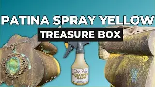 Patina Spray Yellow Treasure Box | Tracey's Fancy