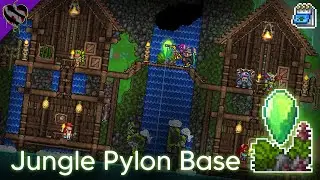 Jungle Pylon Base: Swamp/Jungle Hut Design ▫ Terraria 1.4 Pylon Builds