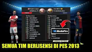 Semua Tim Berlisensi! Cara Install Patch Atau Option File di PES 2013 Season Update Laptop & PC