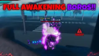 Full Awakening Boros Showcase!! | One Punch Hero Roblox