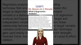 What is regression analysis | Learn ML basics in 1 Minute