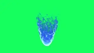 blue fire green screen effect free footage