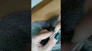 Плавное закрытие плечевого скоса спицами