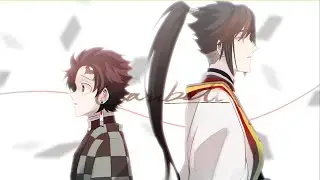 【Demon Slayer×Onmyoji/鬼滅の刃×陰陽師手書】Cambell【竈門兄妹+博雅神楽】【family affection only】