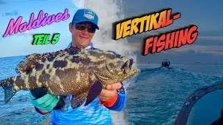 Vertikal-fishing Malediven. Angeln mit KIDS