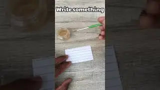 Invisible Ink with Onion Juice 