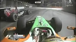 F1 Singapore crash compilation