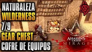 ASSASSIN'S CREED MIRAGE NATURALEZA UBICACION COFRE DE EQUIPOS 7/9 WILDERNESS GEAR CHEST LOCATION 7/9
