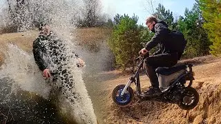 🌳Конченые ушлёпки на Honda Dio. Кросс и эндуро на литровой дуре!