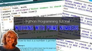 Prime Numbers in Python - tricks to make your program find them faster