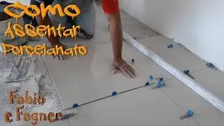 Aprenda o segredo de  assentar porcelanato retificado  60x60 com niveladores de piso - Fabio123