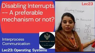 Lec25 :Disabling Interrupts..is it a preferable mechanism for mutual exclusion!