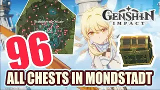 ALL CHESTS IN MONDSTADT | Stormterror's Lair | GUIDE #10 【 Genshin Impact 】