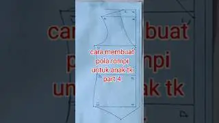 pola rompi anak bagian 4 #shrots
