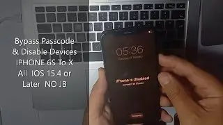 Bypass Passcode & Disable Devices  IPHONE 6S To X  All  IOS 15.4 or later  Without JB & Sim working✅