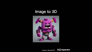 OpenArt AI Demo - Image to 3D 