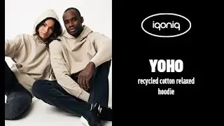 Iqoniq Yoho recycled cotton relaxed hoodie