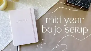 a minimal & simple mid year bullet journal setup ~ starting a new bullet journal⚡️
