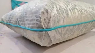 كيفية خياطة مخدة على شكل حقيبة