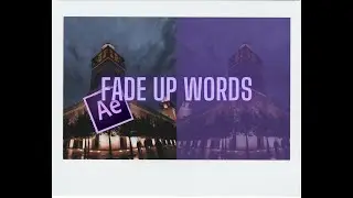 How To Make Fade Up Words