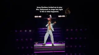 I PLAYED MY FIRST ARENA SHOW WITH THE @JonasBrothers 😳