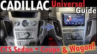 Cadillac CTS Double DIN Stereo Install [Metra 99-3018 in Wagon] #timelapse