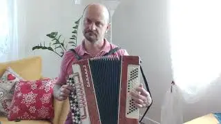 Песня "Снег кружится" на баяне