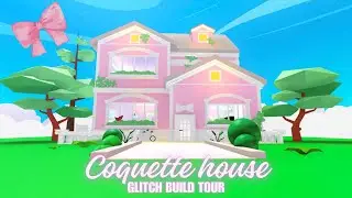 COQUETTE HOUSE in Adopt me! 🎀 GLITCH BUILD TOUR | Roblox Adopt me!