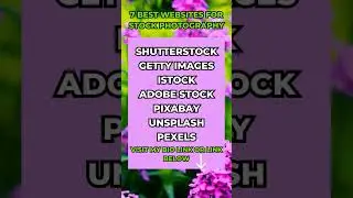 7 Best Websites for Stock Photography #shorts