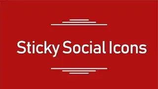 ( HTML || CSS ) Sticky Social Icons