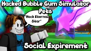 Hacker noob disguise😱*social experiment* with eternal star🎉will people scam?(bubble gum simulator)