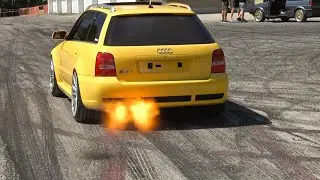 AUDI SOUND COMPILATION - Best Of Pulls, Launch Control, Turbo, Anti-Lag Flames, Drift & Burnout