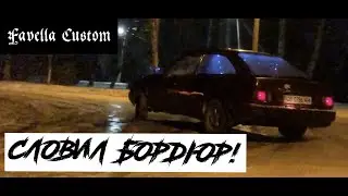Словил Бордюр! Зимний дрифт в городе на Ford Sierra!