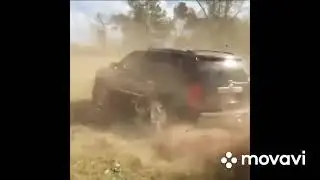 Cadillac Escalade drift. Exhaust. Sound. OffRoad. Flames. дрифт. выхлоп. Кадиллак. джип.