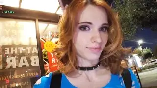 Cat girl Amouranth goes wild in public