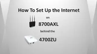 How to setup the Internet on 8700AXL behind the  4700ZU LTE Router