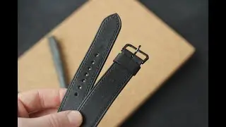 Working with leather. How to sew. Even seam.