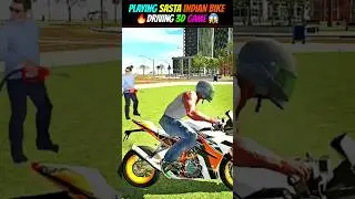 Playing Sasta Indian Bike Driving 3D Game On Play Store 🤩😱 | New Sasta Gta5🔥 #shorts #viral