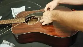 How to Change Acoustic Guitar Strings: Fender CD60S