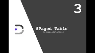GMD Datatable #3 - Paged Table