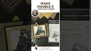 Make Double Z Fun Fold Cards #shorts