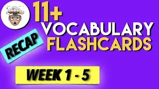 (week1-5) 11 Plus Vocabulary Flashcards | 11 plus Vocabulary List | (50)11 plus english vocabulary