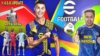 Download eFootball 25 Mobile PATCH v4.5.0 | C.RONALDO| Kits 2026 Full Licensed [ Andriod & iOS ]