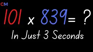 Multiply any number by 101 (FAST) | Math Trick
