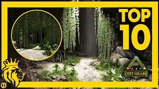 Top 10 Base Locations on Lost Island! | 3MAN, 6MAN, 9MAN, 12MAN | ARK: Survival Evolved