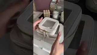 Makeup packing 🎀🐚 #short #grwm #packwithme #thatgirl #asmr #aesthetic #makeup #satisfying #trend