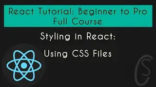 Using CSS Files | React Tutorial: Beginner to Pro | Full Course