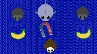 Gorilla snipes and new underwater shark glitch in mope.io!