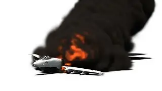 Free Green Screen Stock Footage Jet Crash Explosion
